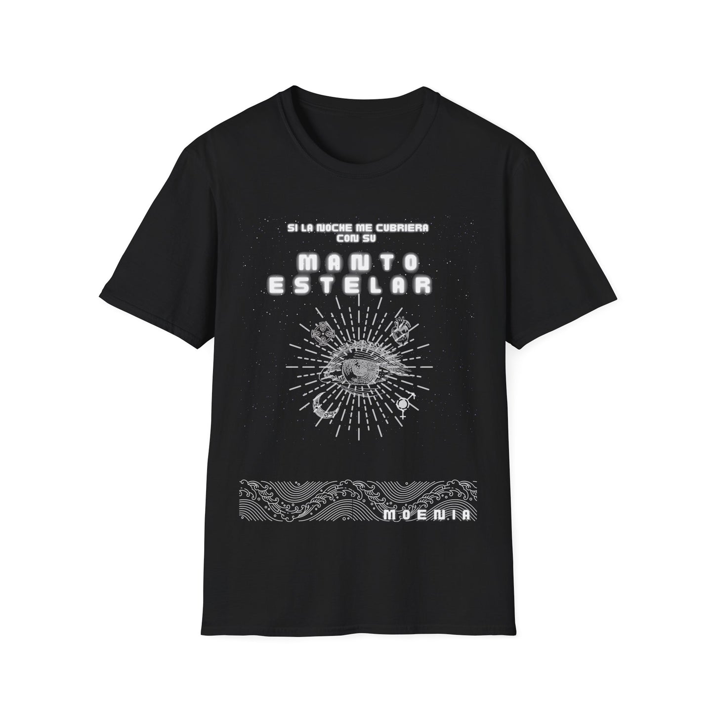 Men's Moenia Softstyle Tee - Manto Estelar - Black