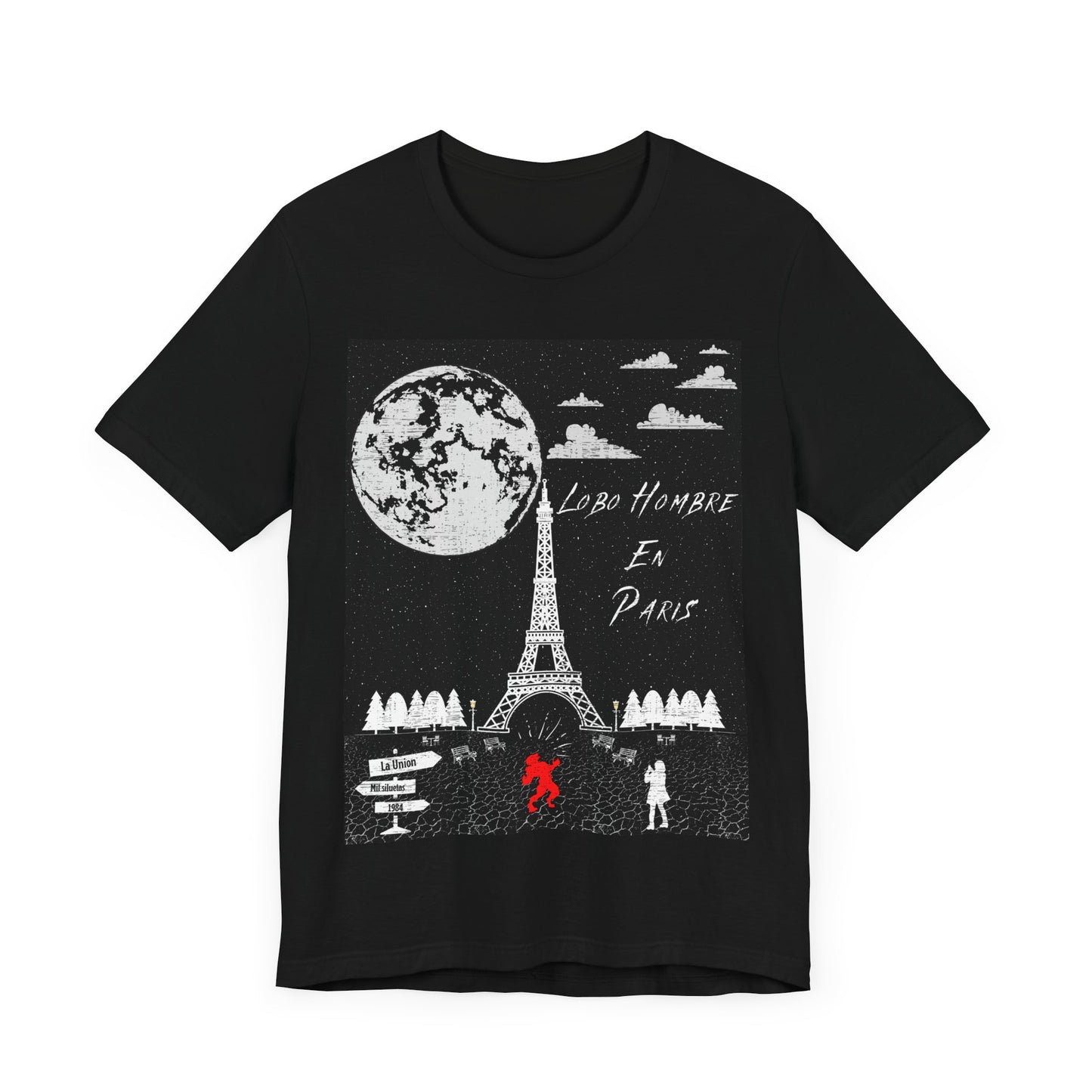 Men's Jersey Short Sleeve Tee - Lobo Hombre En Paris