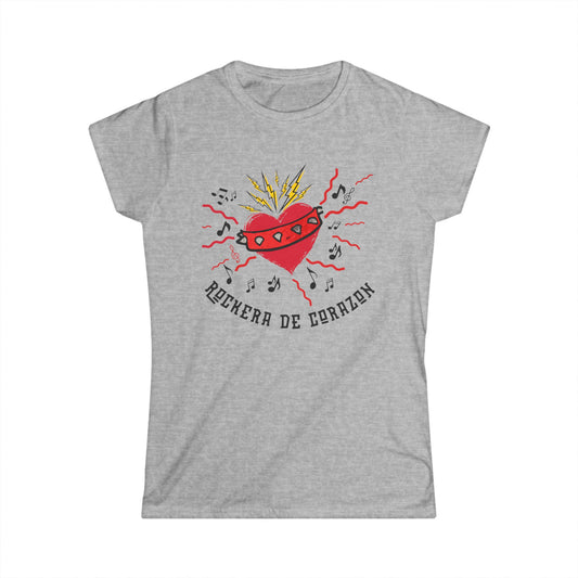 Rockera de Corazon - Women's Softstyle Tee