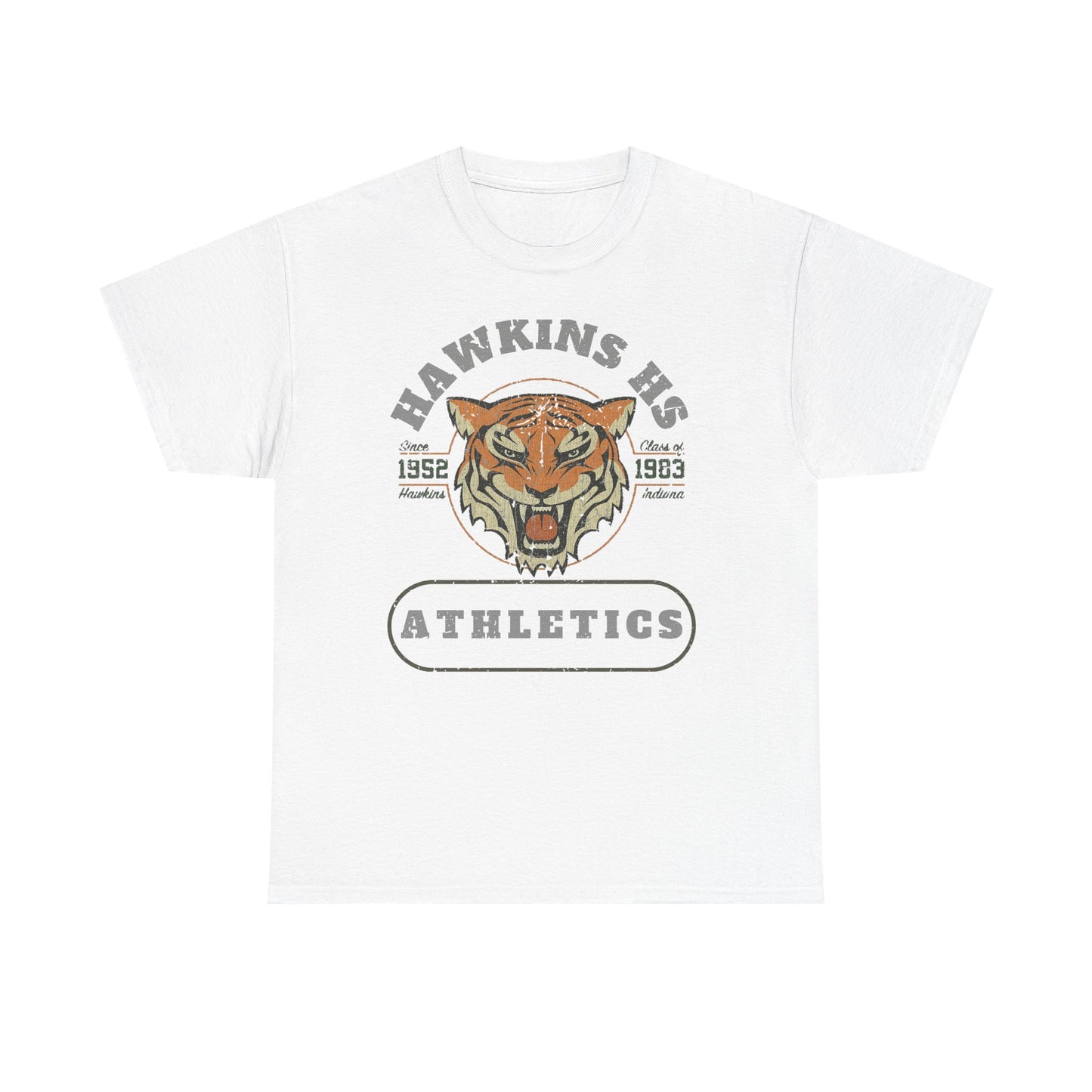 Hawkins High School - One Side Unisex Heavy Cotton Tee