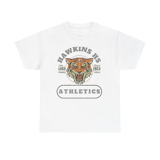 Hawkins High School - One Side Unisex Heavy Cotton Tee