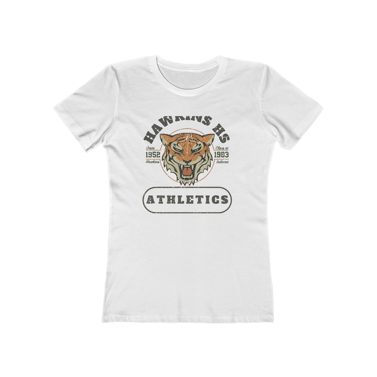 Hawkins HS - Eleven -  Women's Two Side Boyfriend Tee