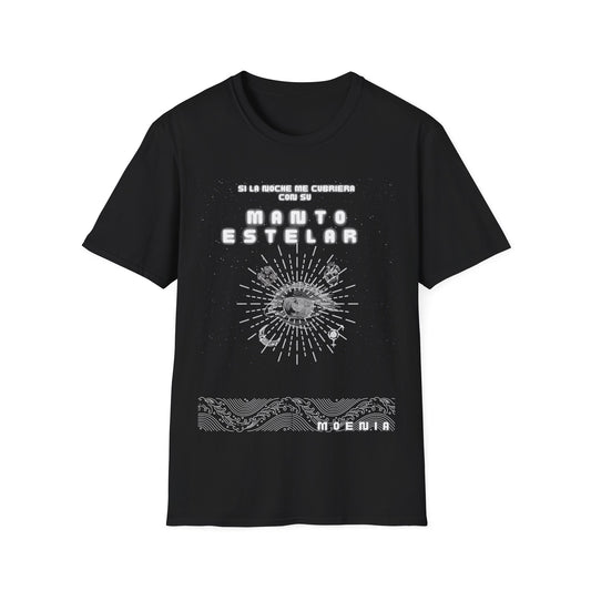 Men's Moenia Softstyle T-Shirt - Manto Estelar - Black