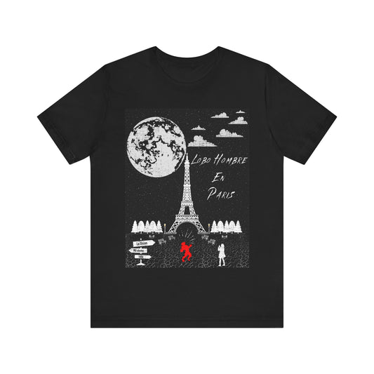 Men's Jersey Short Sleeve Tee - Lobo Hombre En Paris