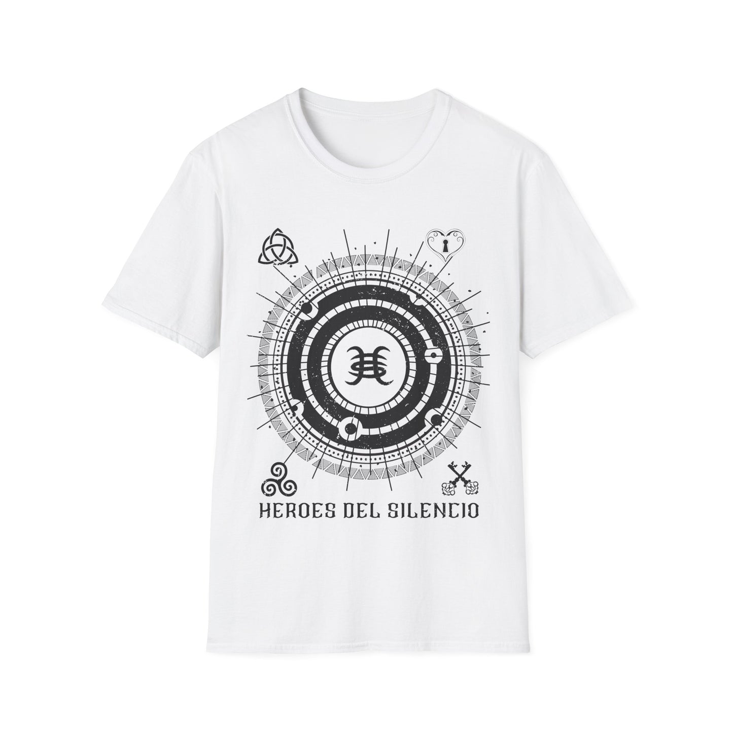 Heroes Del Silencio - Equilibrio - Men's Softstyle T-Shirt - White