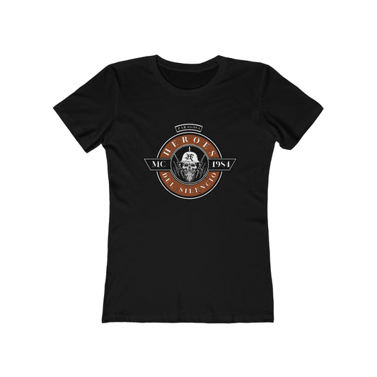 Heroes Del Silencio - Biker Club - Women's The Boyfriend Tee - Black (Petite Size)