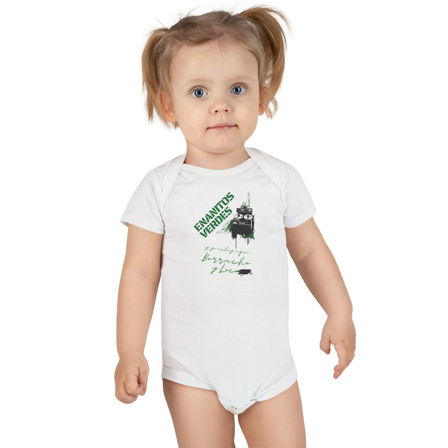 Enanitos Verde- Y yo estoy aqui - Baby Short Sleeve Onesie®