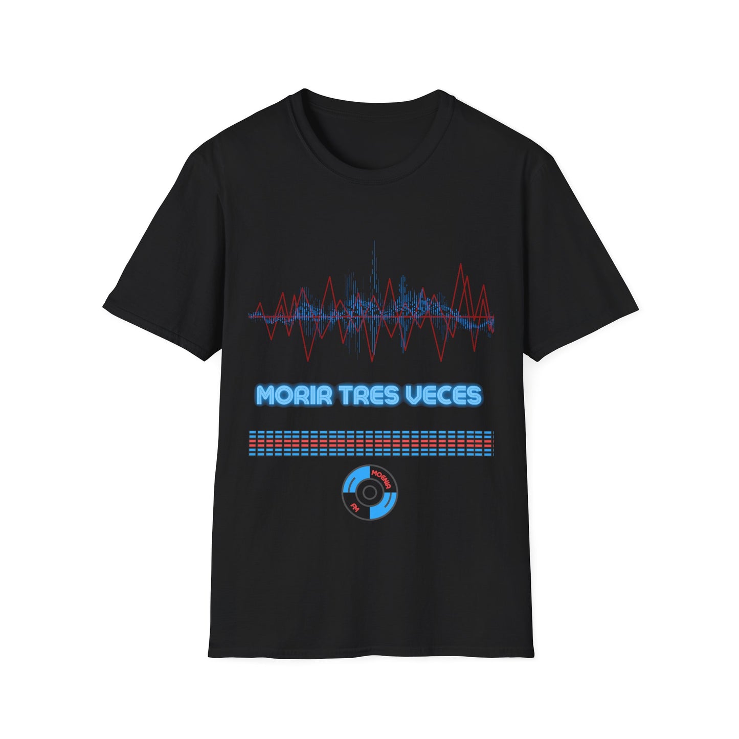 Men's Moenia Softstyle T-Shirt- Morir Tres Veces - Black