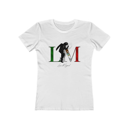 LM MX2 - Luis Miguel - Women's The Boyfriend Tee - White (Petite Sizes)