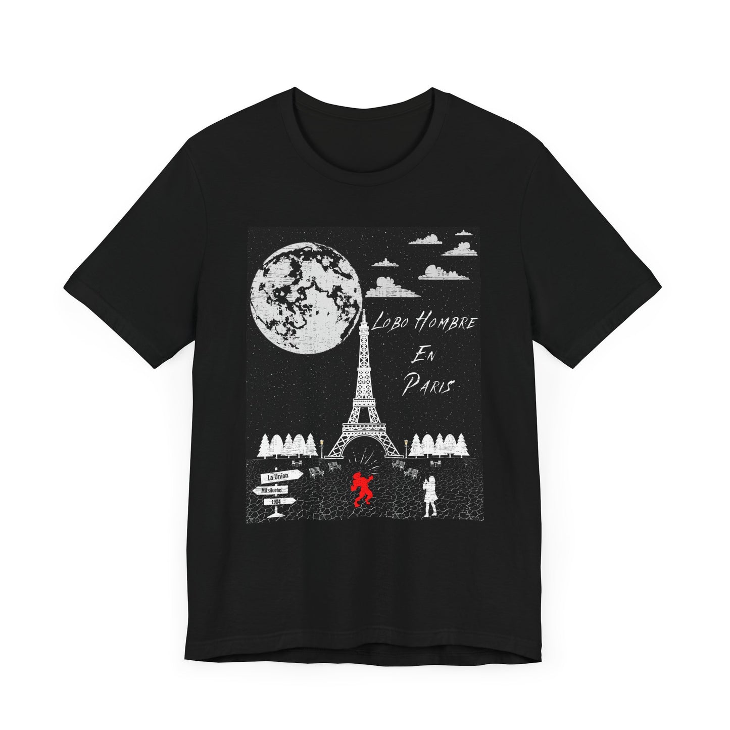 Womens - Jersey Short Sleeve Tee - Lobo Hombre En Paris