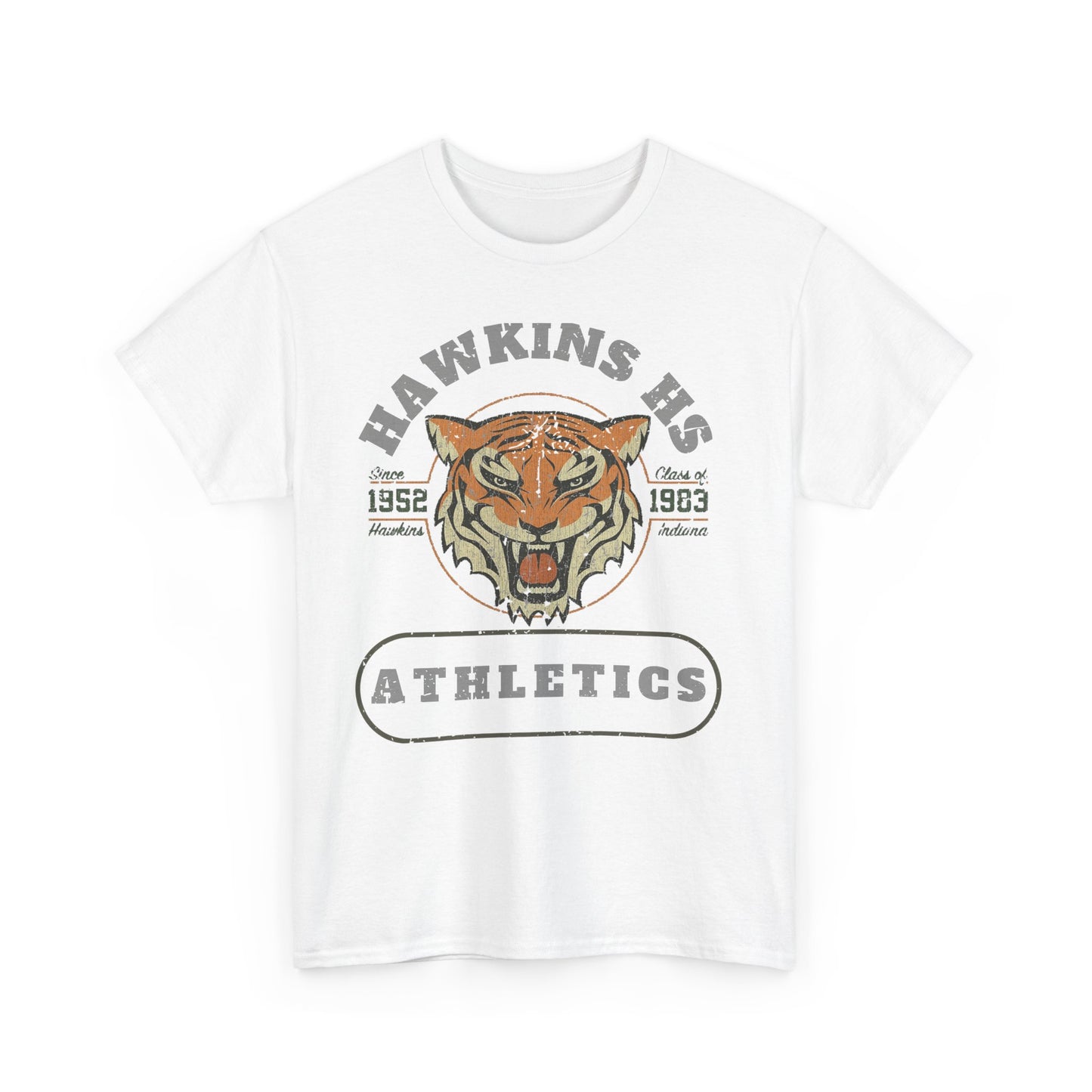 Hawkins High School - One Side Unisex Heavy Cotton Tee