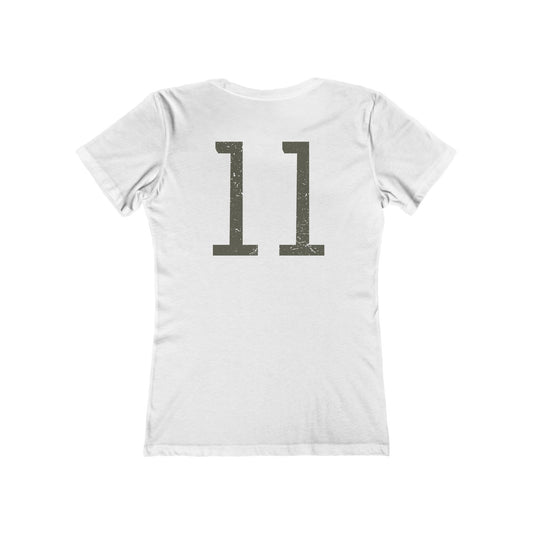 Hawkins HS - Eleven -  Women's Two Side Boyfriend Tee
