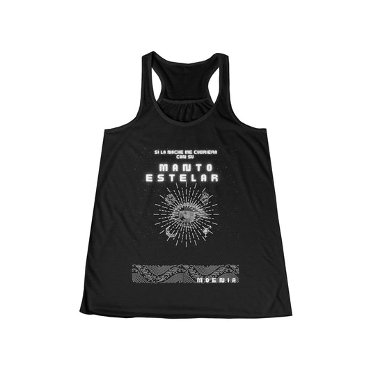 Manto Estelar - Women's Flowy Racerback Tank