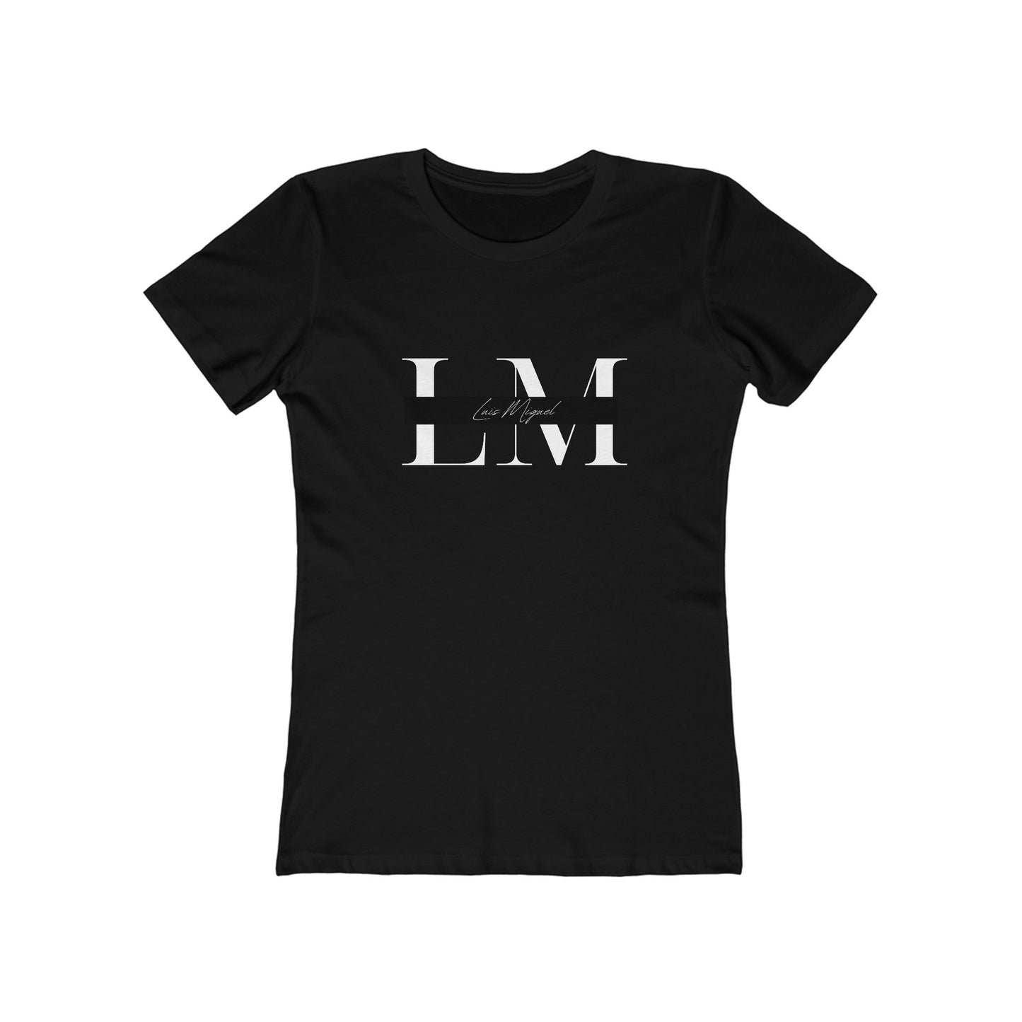 LM - Luis Miguel - Women's The Boyfriend Tee - Black (Petite Size)